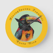 Wasserfarbenberührer Runde Wanduhr (Vorderseite)