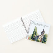 Wasserfarbenbibel Verse Katholische Kirche Notizblock (Innenseite)