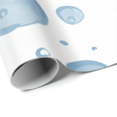 Wasserfarbenblase zum Geburtstag Geschenkpapier (Rolleneckpunkt)