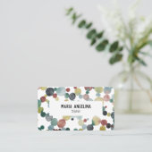 Wasserfarbenblasen-Flecken und tiefe Neutrale Punk Visitenkarte (Stehend Vorderseite)