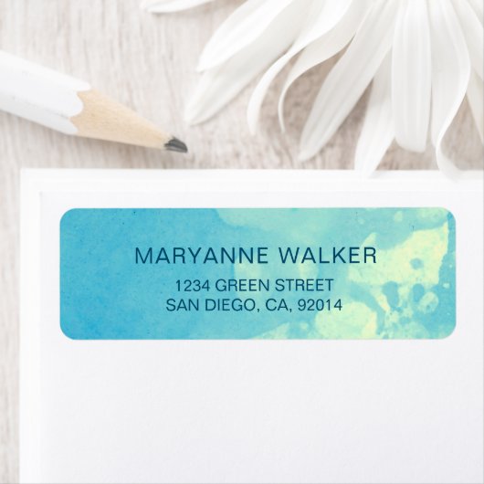 Wasserfarbenblasen | Rücksendeadresse (Insitu)