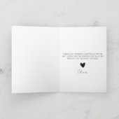 Wasserfarbenblätter & Prosecco Sommer-Brautparty Dankeskarte (Innenseite)