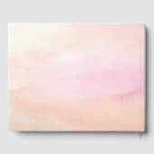 Wasserfarbenblätter & Prosecco Sommer-Brautparty Gästebuch (Rückseite)