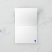 Wasserfarbenblau-Hydrangea Dankeskarte (Innenseite)