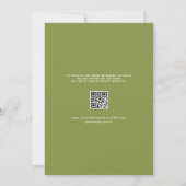 Wasserfarbenblau-Hydrangea-Floral-QR-Code Save The Date (Rückseite)