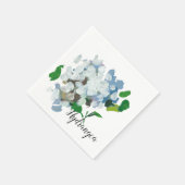 Wasserfarbenblau-Hydrangeas Serviette (Ecke)