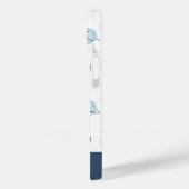 Wasserfarbenblau-Planet-Muster Case-Mate iPhone Hülle (Rückseite / Links)