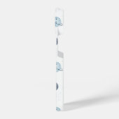 Wasserfarbenblau-Planet-Muster iPhone Hülle (Linke Seite)