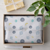 Wasserfarbenblau-Planet-Muster Seidenpapier (Geschenk)