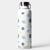 Wasserfarbenblau-Planet-Muster Trinkflasche (Rückseite)