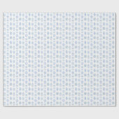 Wasserfarbenblau und weißer Ingwer Jar Geschenkpapier (Flach)