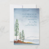 Wasserfarbenblaue Berge - Ankündigung (Vorderseite)