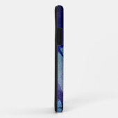 Wasserfarbenblaue Initialen und Moto Case-Mate iPhone Hülle (Hinten/Rechts)