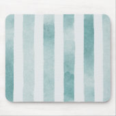 Wasserfarbenblaue Wasserstreifen. Abstrakte Linien Mousepad (Vorne)