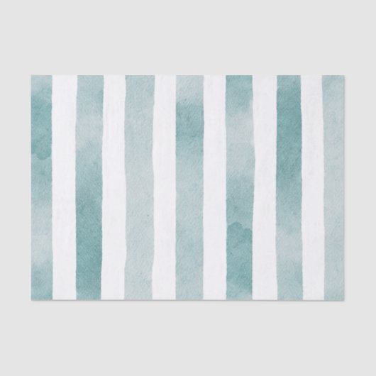 Wasserfarbenblaue Wasserstreifen. Abstrakte Linien Seidenpapier (Vorderseite)