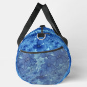 Wasserfarbenblauer Blumenzack Duffle Beutel Bag (Rechts)