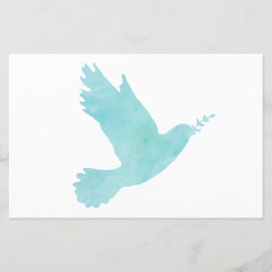 Wasserfarbenblauer Taube