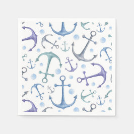 Wasserfarbenblaues Referenzmuster. Schöner Strand Serviette