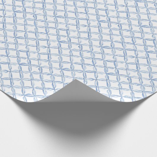 Wasserfarbenblaugitter Geschenkpapier (Ecke)