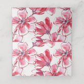 Wasserfarbenbllossom Platzkarte (Innenseite Aufgefaltet)