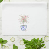 Wasserfarbenblühendes Thema Geschirrtuch (Gefaltet)