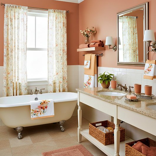 Wasserfarbenblüte Badhandtuch Set