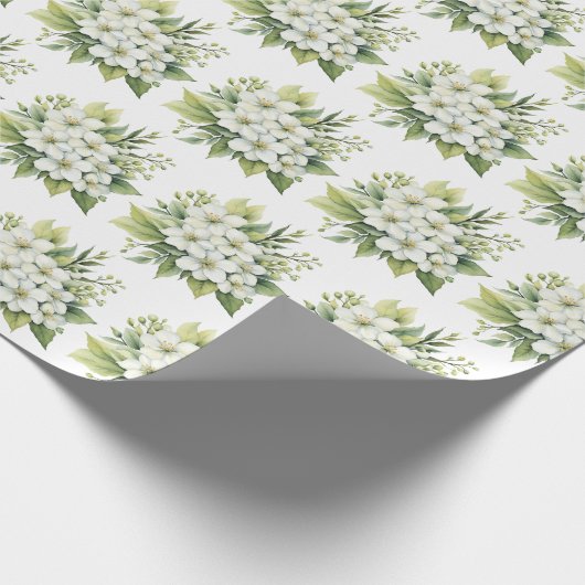 Wasserfarbenblüten Geschenkpapier (Ecke)