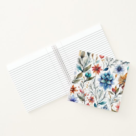 Wasserfarbenblüten Notizblock (Innenseite)