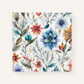 Wasserfarbenblüten Notizblock (Vorderseite)
