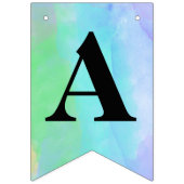 Wasserfarbenbombe Geburtstagsbanner Wimpelkette (Dritte Fahne)