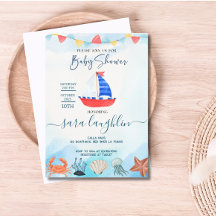 Wasserfarbenboot Wasserwaage Kinderdusche einladen