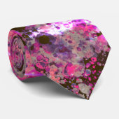 Wasserfarbenbrick Schwarz Pink Paint Splash Abstra Krawatte (Gerollt)