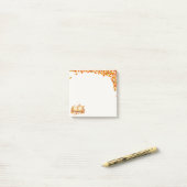 Wasserfarbenbuch und Tee, gemütlicher Herbst Post-it Klebezettel (Auf Schreibtisch)