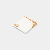 Wasserfarbenbuch und Tee, gemütlicher Herbst Post-it Klebezettel (angewinkelt)