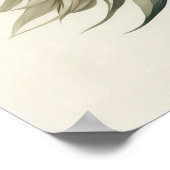 Wasserfarbenbündel Tropical Monstera Palme Leaf 2 Poster (Ecke)