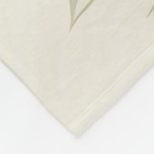 Wasserfarbenbündel Tropical Monstera Palmenblättri Fleecedecke (Ecke)