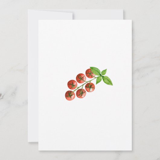 Wasserfarbencharcuterie Italiens Geburtstag Einladung (Rückseite)