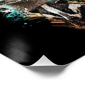 WasserfarbenCollage Poster (Ecke)