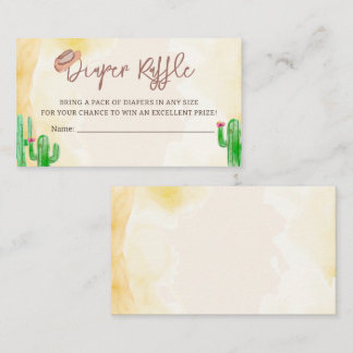 Wasserfarbencowboy Rustikaler Western Windelwindel Begleitkarte