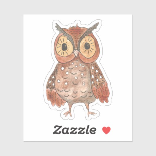 Wasserfarbencreme Aufkleber (Blatt)