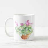 Wasserfarbencyclamen Kaffeetasse (Links)