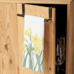Wasserfarbendaffodin Geschirrtuch<br><div class="desc">Lass diese sonnige Illustration gelber Narzissen hellen Ihre Küche oder Pulverlaum! Genau rechtzeitig zum Frühling.</div>