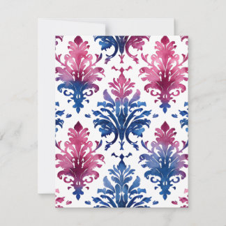 WasserfarbenDamast Feiertagskarte