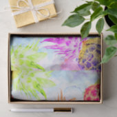 Wasserfarbendekoupage des tropischen Ananas Seidenpapier (Geschenk)