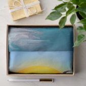 Wasserfarbendekoupage von Ocean Whale Seidenpapier (Geschenk)