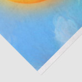 Wasserfarbendekoupage von Ocean Whale Seidenpapier (Ausschnitt)