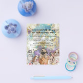 Wasserfarbendesign Dog Walker Pet Sitting Business Flyer (Einzeln)