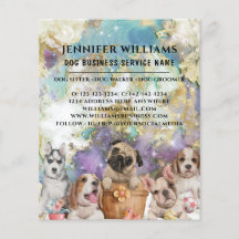 Wasserfarbendesign Dog Walker Pet Sitting Business