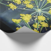 Wasserfarbendill auf schwarz Groß Geschenkpapier (Ecke)