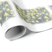 Wasserfarbendill in Weiß Geschenkpapier (Rolleneckpunkt)